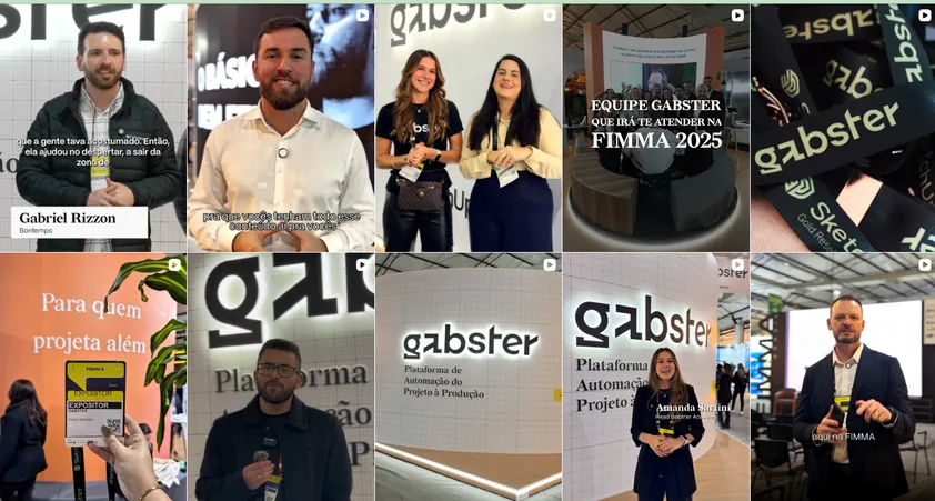 Depois do rebranding: comunicação em preto e branco com a nova marca Gabster
